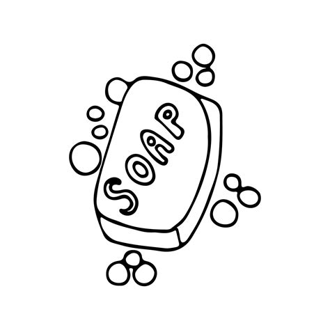 soap clipart black and white.